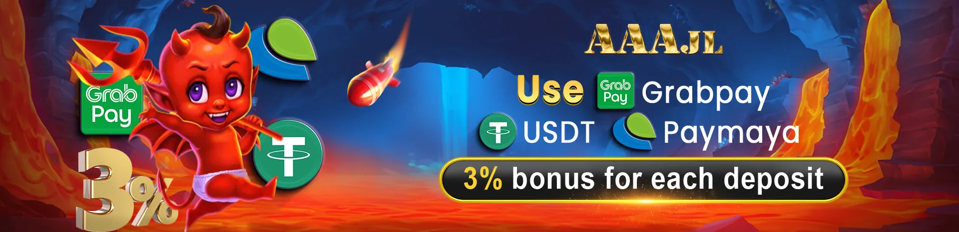 betph Online Casino Main Banner with various games and a golden theme